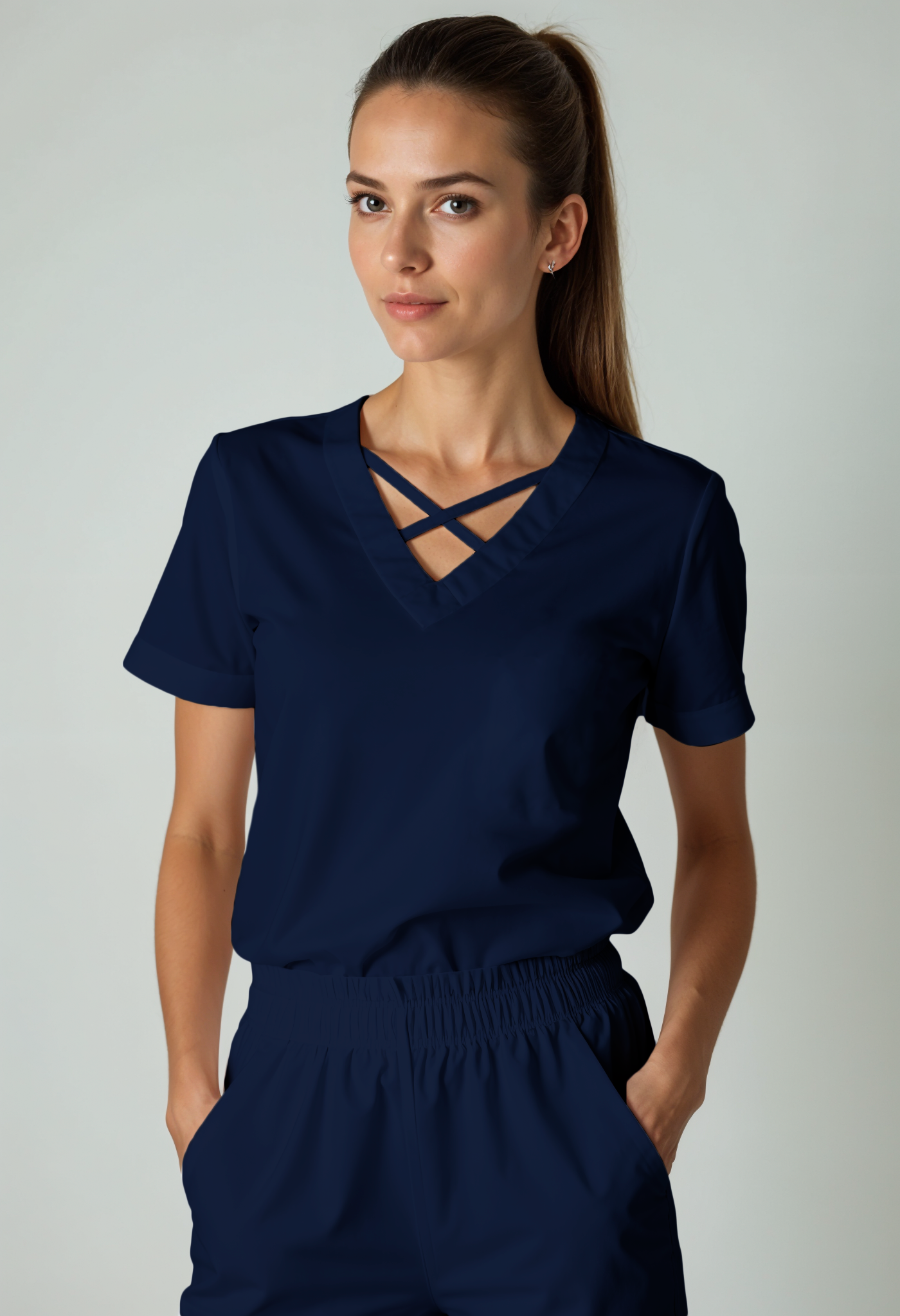 Scrub de mujer “VitalFit” Azul Midnight