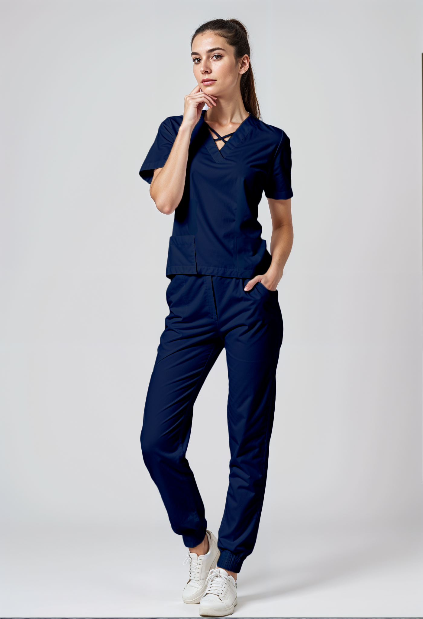 Scrub de mujer “VitalFit” Azul Midnight