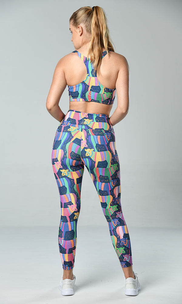 Leggins "Nature" Cows Parade de dama