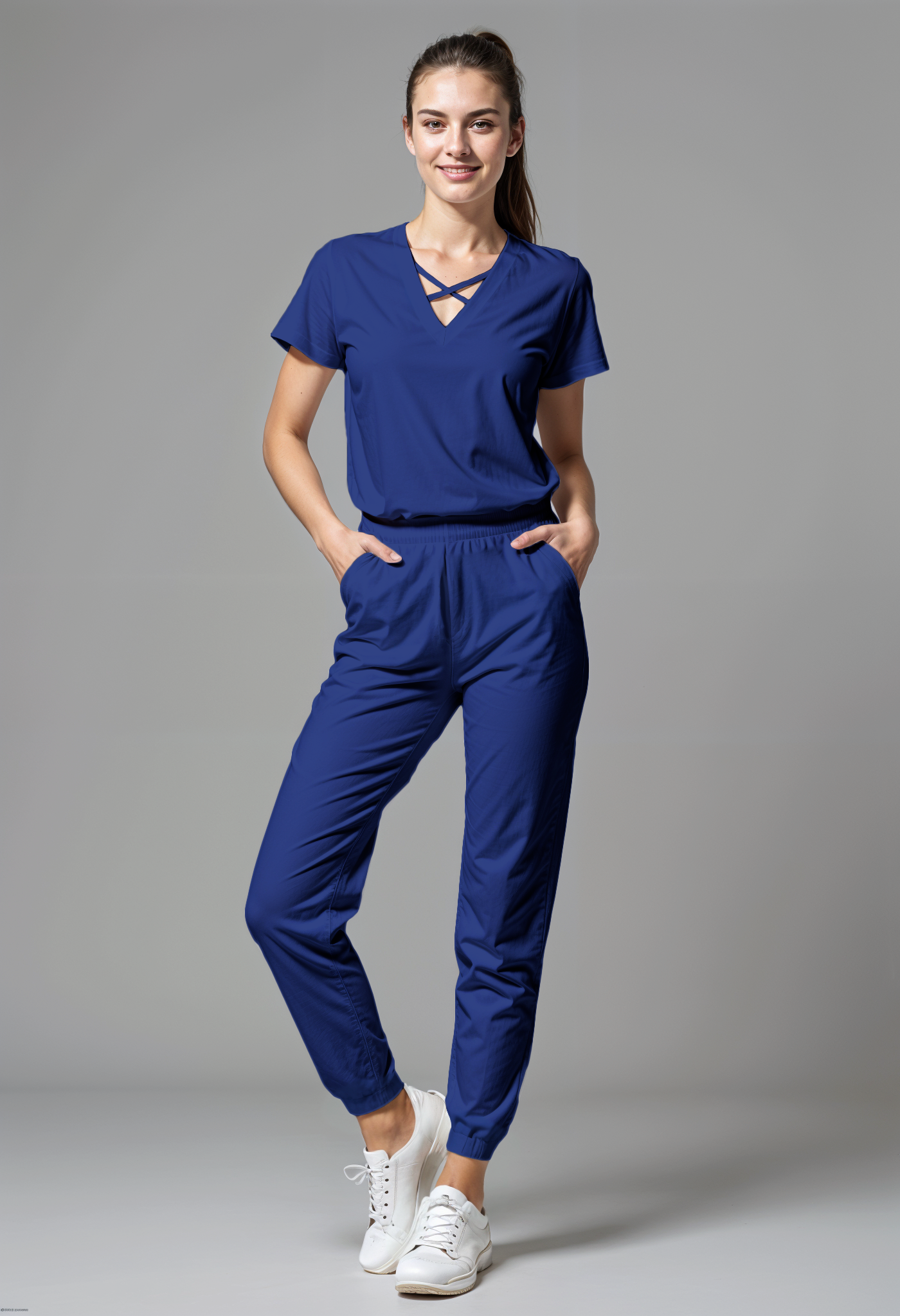 Scrub de mujer “VitalFit” Azul Vital
