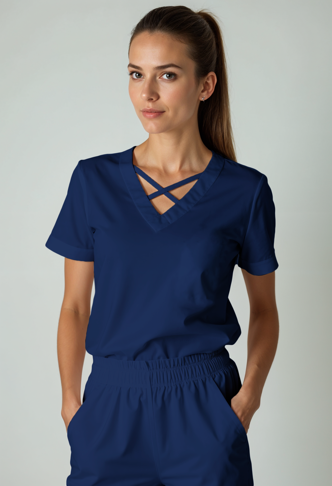 Scrub de mujer “VitalFit” Azul Vital