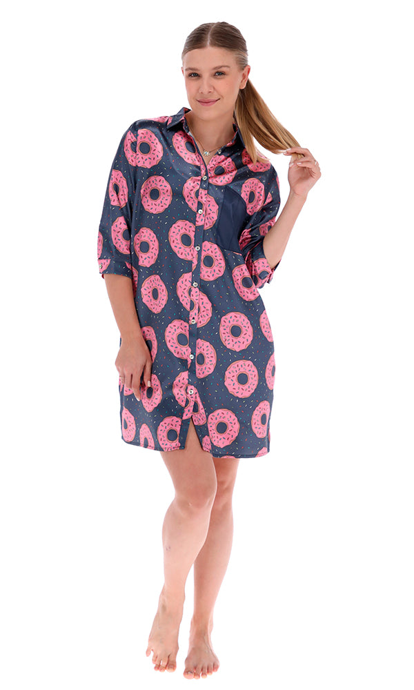Pijama Boyfriend Shirt Donuts