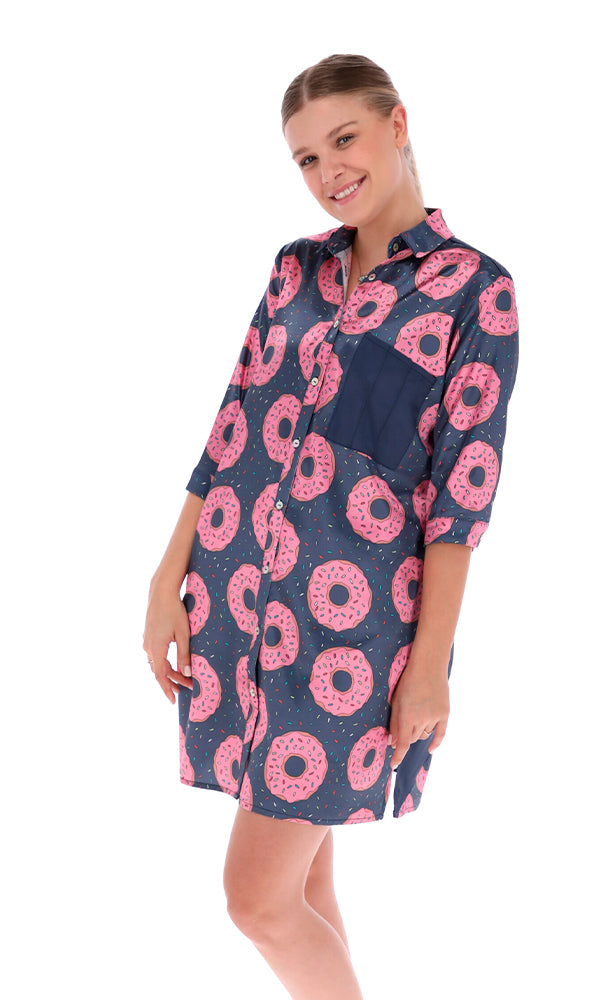 Pijama Boyfriend Shirt Donuts