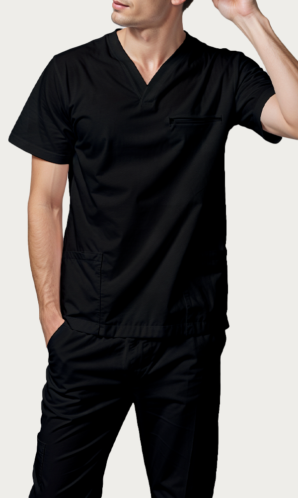 Scrub de hombre "Vibe" Negro