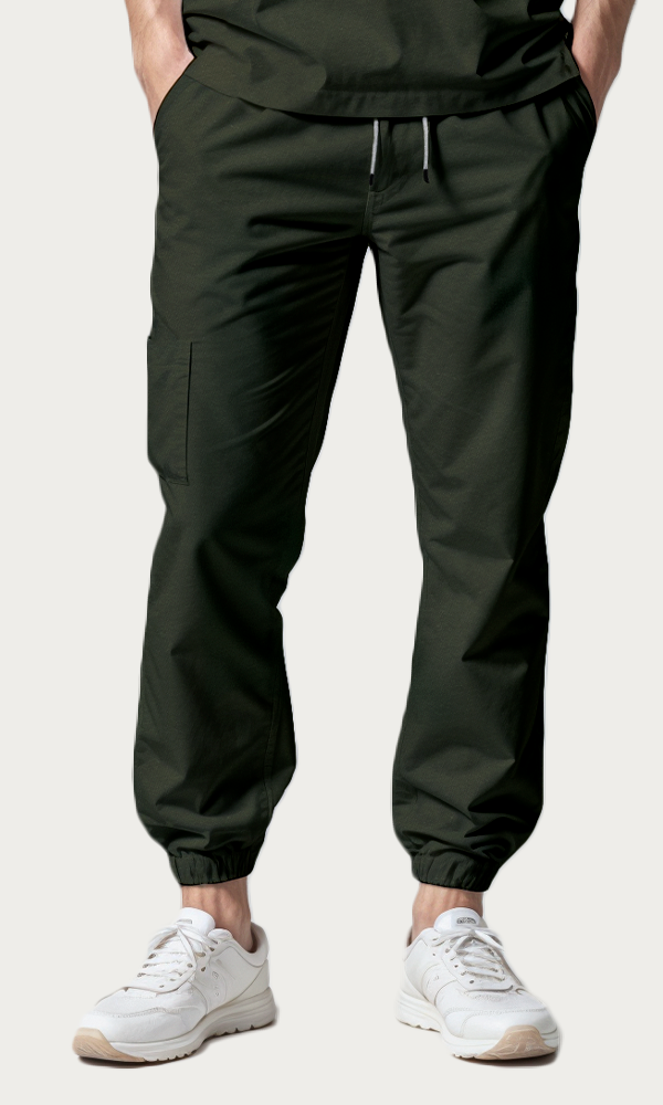 Scrub de hombre "Vibe" Verde Militar