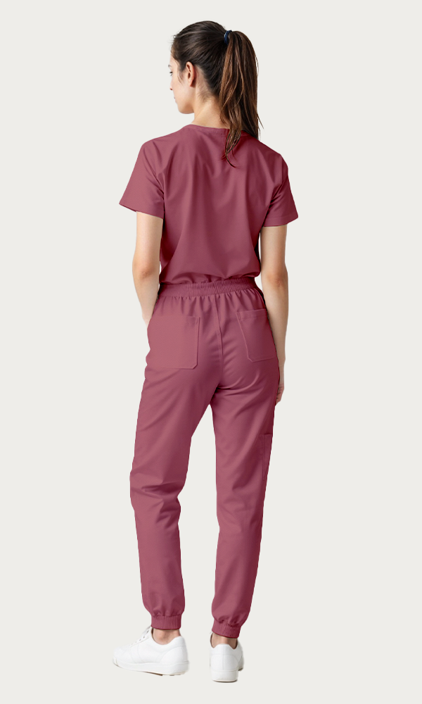 Scrub de mujer "Vibe" Rosa Malva