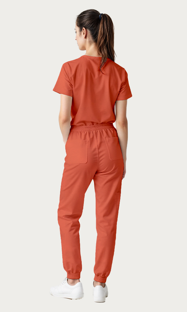 Scrub de mujer "Vibe" Rojo Terracota