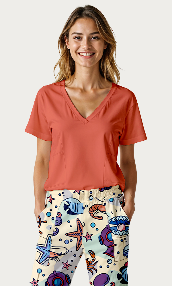 SET: Pantalón SEA + Scrub "Vibe" Rojo Terracota
