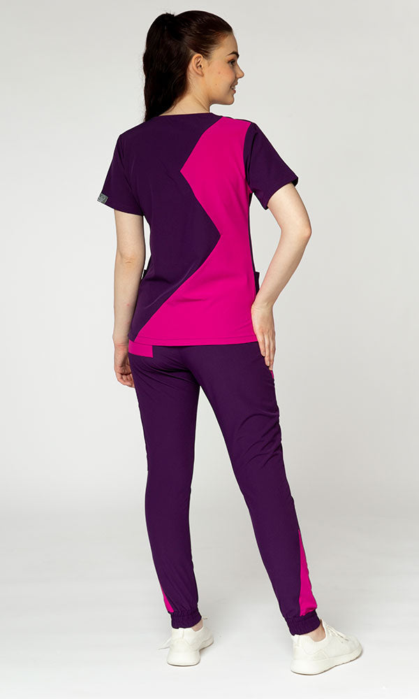 Pantalón Mujer "Funky Fluids" Purple