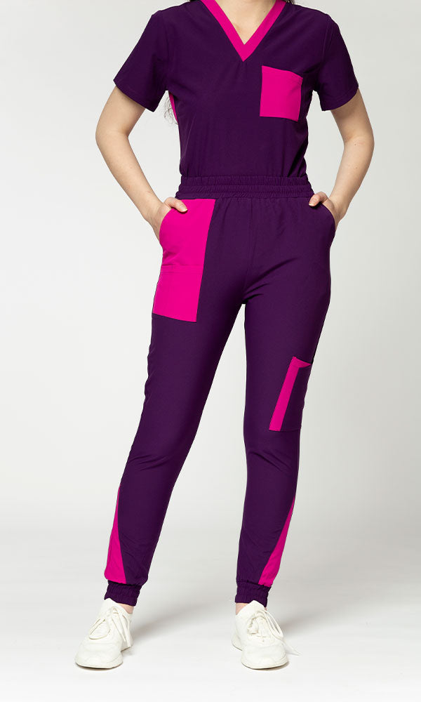 Pantalón Mujer "Funky Fluids" Purple