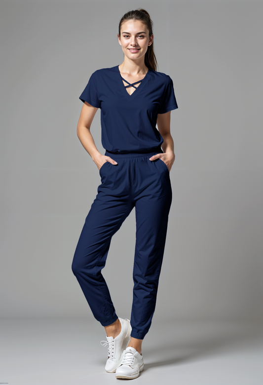 Scrub de mujer “VitalFit” Azul Midnight