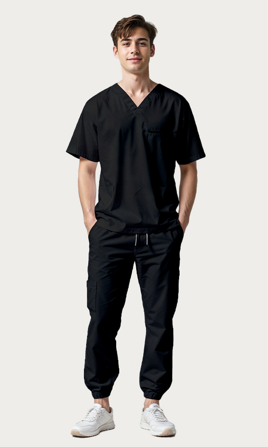 Scrub de hombre "Vibe" Negro