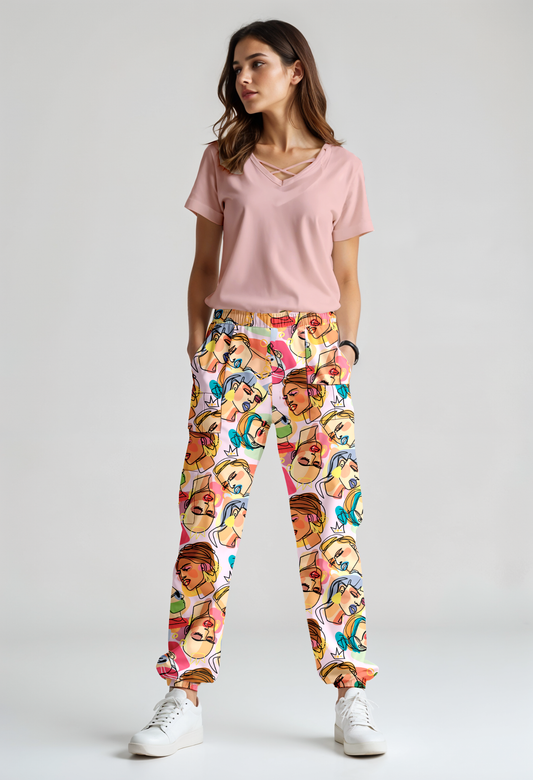 SET: Scrub Rosa Palo + Pantalón Glamorous