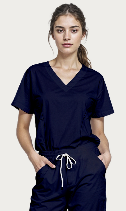 Scrub de mujer "Vibe" Azul Marino