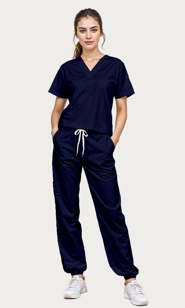 Scrub de mujer "Vibe" Azul Marino