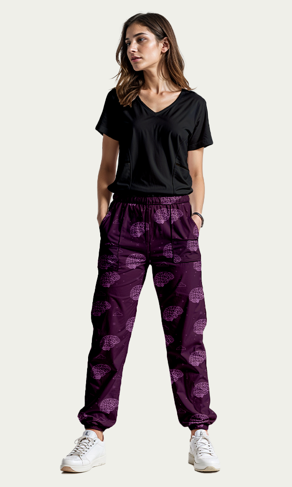 SET: Scrub "Vibe" Negro + Pantalón Mindset Mujer