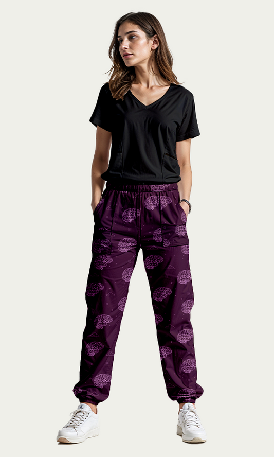 SET: Scrub "Vibe" Negro + Pantalón Mindset Mujer