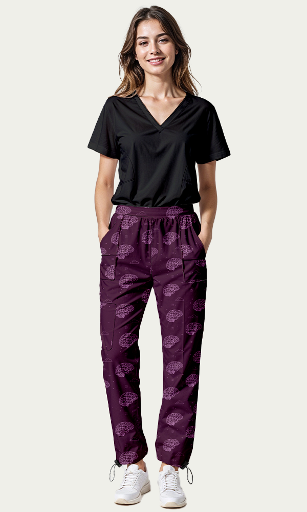 SET: Scrub "Vibe" Negro + Pantalón Mindset Mujer