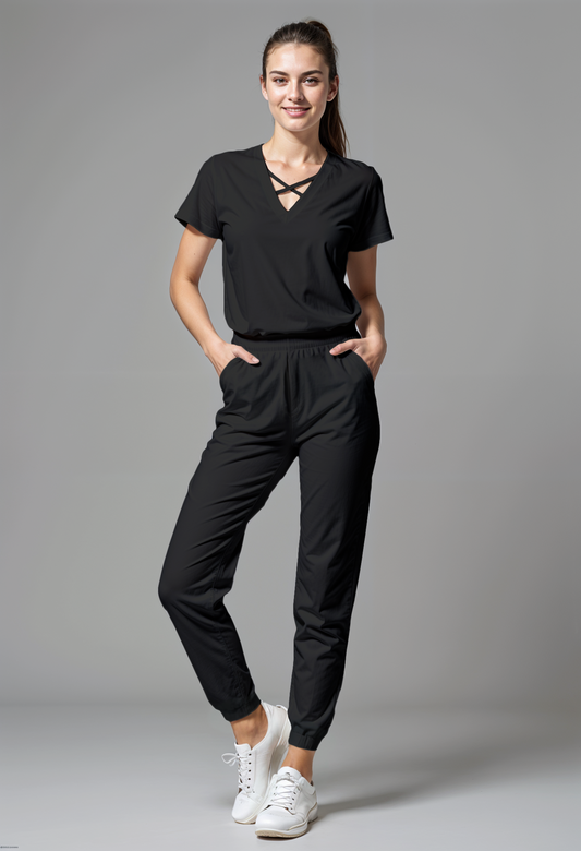 Scrub de mujer “VitalFit” Negro