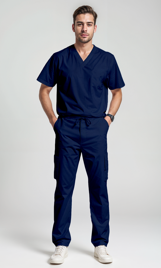 Scrub Hombre "Sau Basics" para equipos azul Marino