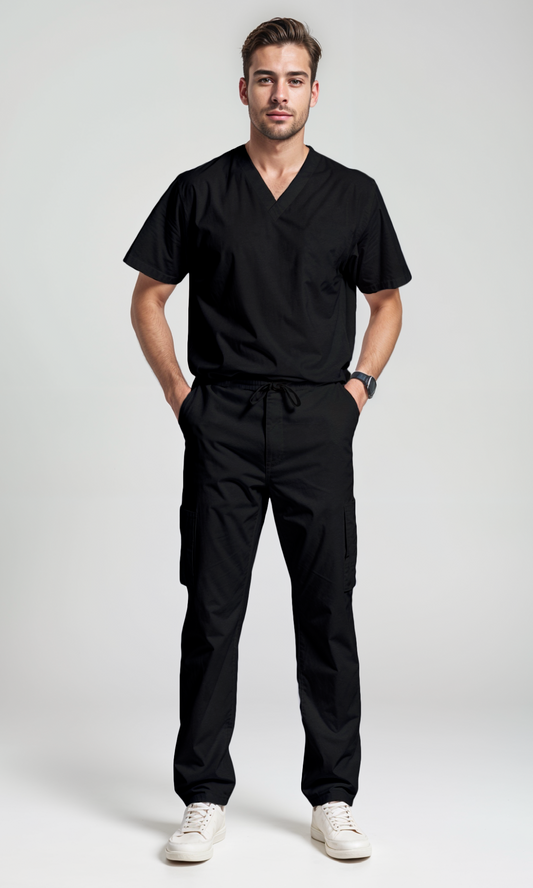 Scrub Hombre "Sau Basics" para equipos Negro