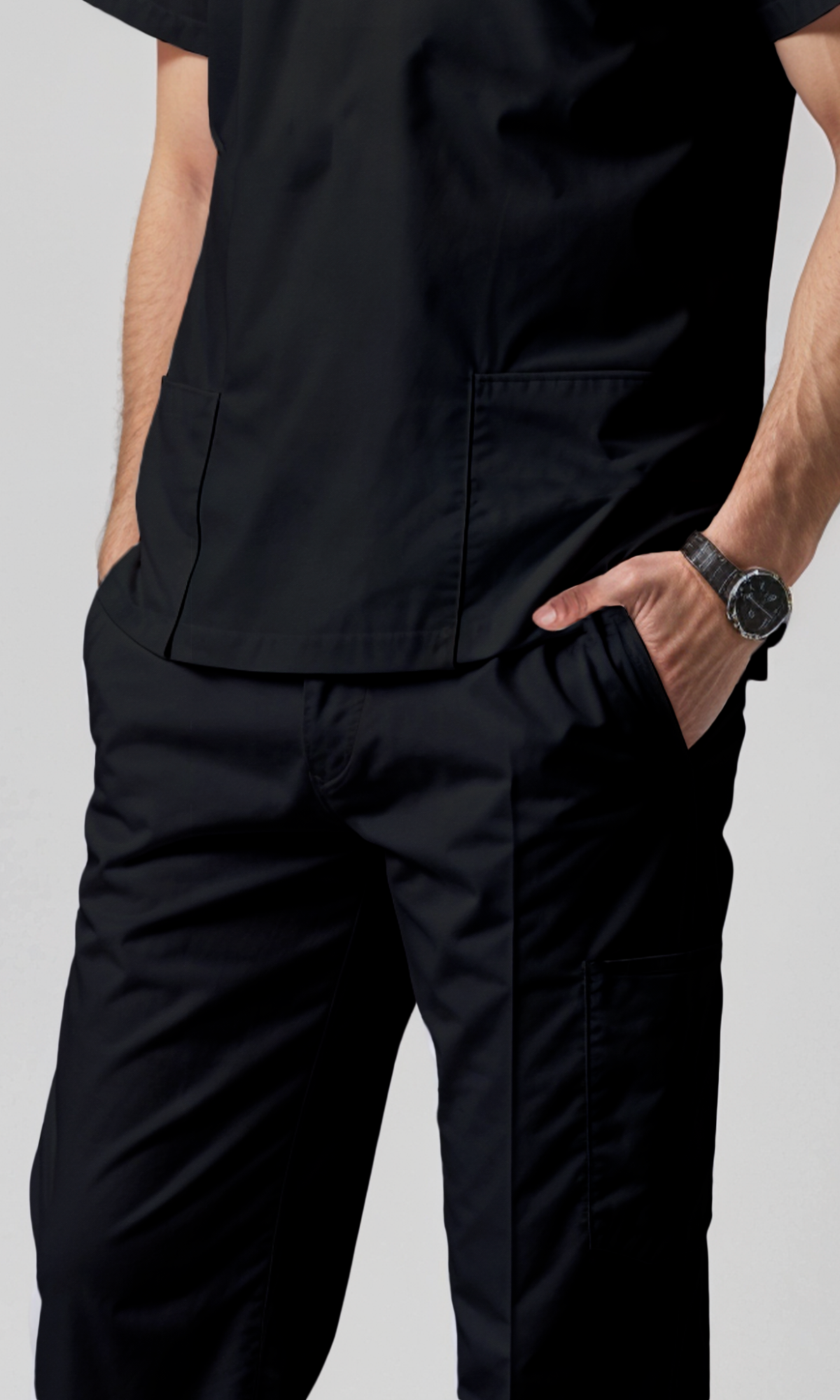 Scrub Hombre "Sau Basics" para equipos Negro