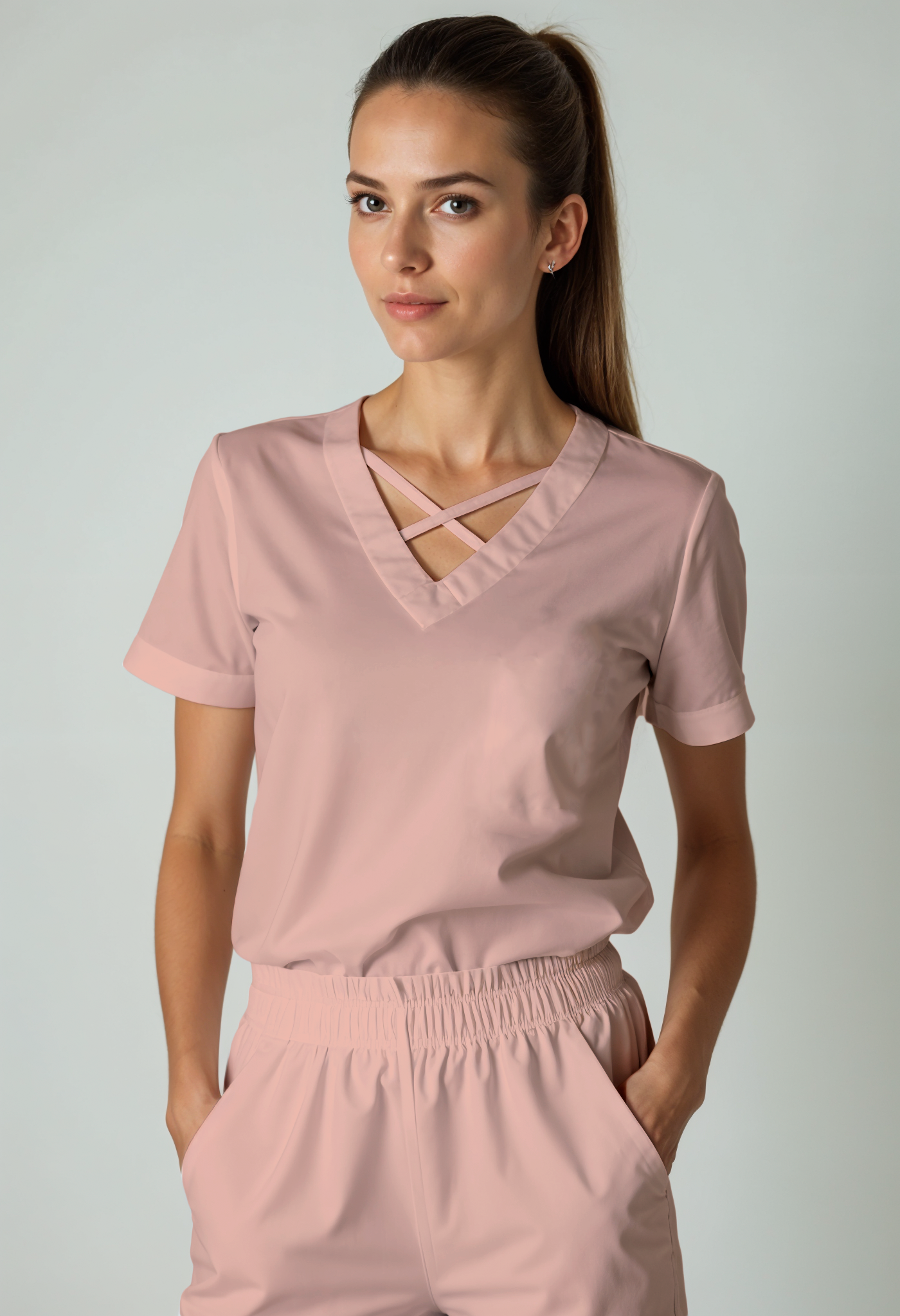 Scrub de mujer “VitalFit” Rosa Palo