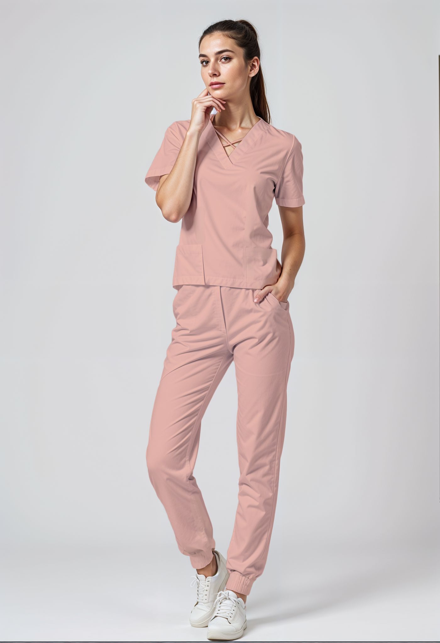 Scrub de mujer “VitalFit” Rosa Palo