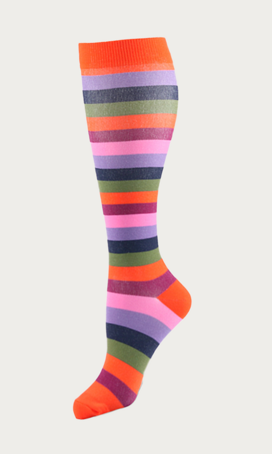 Medias de compresión "Vibe Stripes"